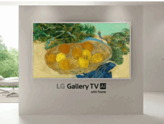 LG's new Gallery TV will be available in 55 and 65-inch sizes. (Image Source: LG)