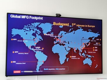 Lenovo's factory network (image source: Benjamin Herzig/Notebookcheck.com)