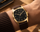 The Timex Marlin Tonneau TW2Y84500IK watch features a gold-tone case