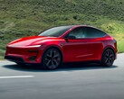 The new Tesla Model Y in Ultra Red (Image source: Tesla)