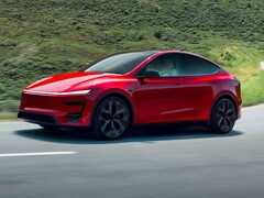 The new Tesla Model Y in Ultra Red (Image source: Tesla)