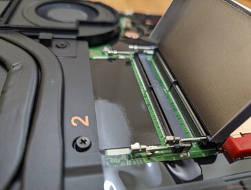 Two accessible SODIMM slots underneath the bottom cover