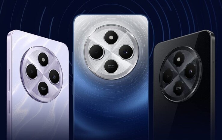 The Redmi 14C 5G will come in Starlight Blue, Stardust Purple, and Stargaze Black colorways (Image source: Xiaomi)