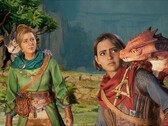 Pictured: Zoe and Mio in Zoe's simulated world and are just meeting their newly hatched dragons (Image Source: Hazelight Studios)