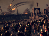 An image showing a siege and onagers in Total War: Attila.