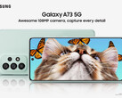 The Galaxy A73 5G is the fifth Galaxy A series smartphone announced this month. (Image source: Samsung)