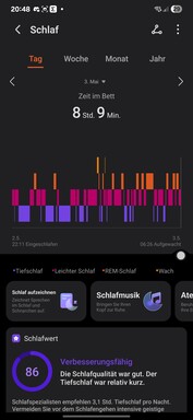 Honor Health: Sleep tracking features