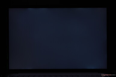 Slight uneven backlight bleeding along the bottom edge