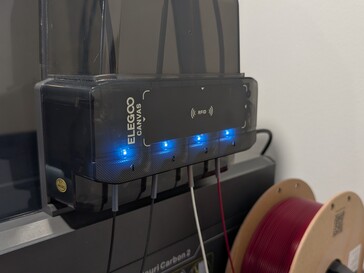 Canvas system installed on top right side of the printer.