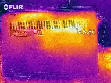 Heat development - bottom (load)