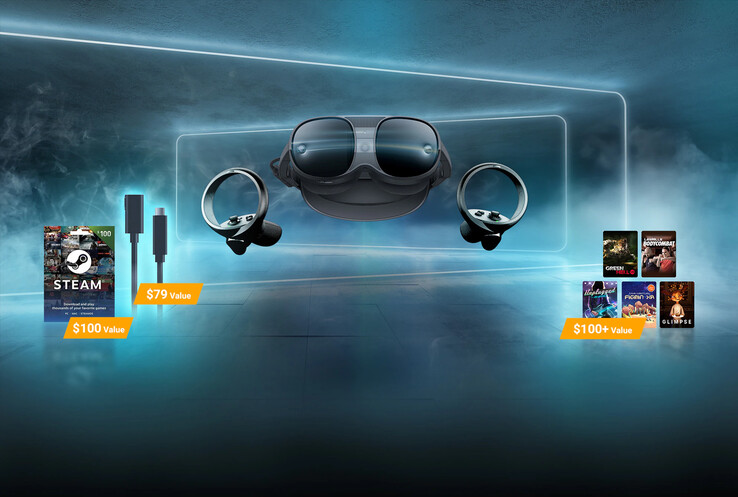 Vive hypes its new XR Elite PC VR Bundle. (Source: HTC)