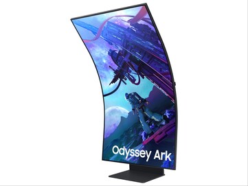 Odyssey Ark 2nd Gen in pivot orientation. (Image source: Samsung)