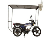 The wind/solar-powered motorcycle. (Image source: YongLE Risheng)