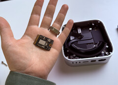 Removable SSDs have finally returned with the latest Mac mini. (Image source: Quinn Nelson)