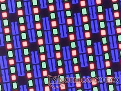 Sharp subpixel array with no graininess issues