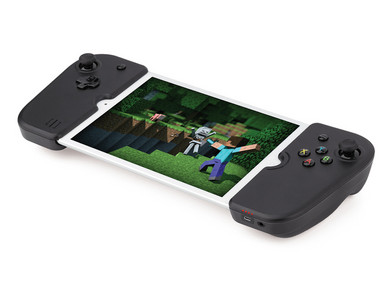 The removable Gamevice controllers on an iPad Mini. (Source: Gamevice)
