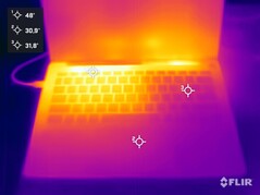 Top side during stress test