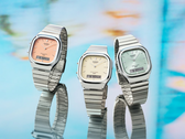 An image of the three new Casio AQ-240E watches, on a reflective surface.