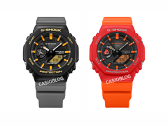 From left to right, the Casio G-Shock GA-B2100DF-1A, and the GA-B2100DF-4A. (Image source: Casioblog)