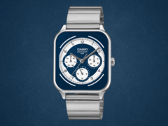 Casio's MTP-M307D series watches (MTP-M307D-2BV pictured) feature three inset dials. (Image source: Casio, edited)