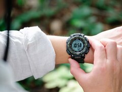 The Casio Pro Trek PRG340ANS-3 watch (pictured) is now available in the US. (Image source: Casio)