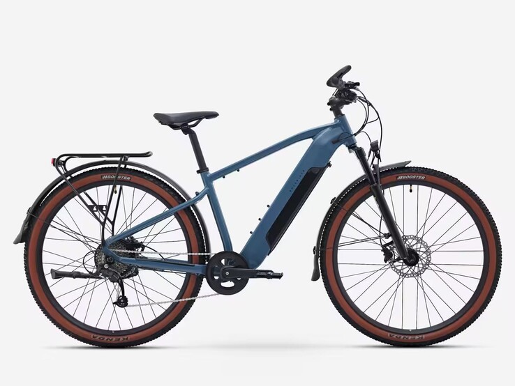 An image of the new Decathlon Rockrider E-EXPL 100 LTD all-terrain e-bike.