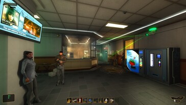 Pictured: A gameplay screenshot from Deus Ex: Human Revolution - Director's Cut.