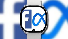 The Facebook smartwatch could end up having a display notch for a front-facing camera. (Image source: Bloomberg/Facebook/Meta - edited)