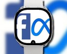 The Facebook smartwatch could end up having a display notch for a front-facing camera. (Image source: Bloomberg/Facebook/Meta - edited)