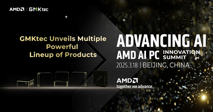 GMKtec's Strix Halo mini PC will make its full debut at AMD AI PC Innovation Summit 2025 (Image source: GMKtec)