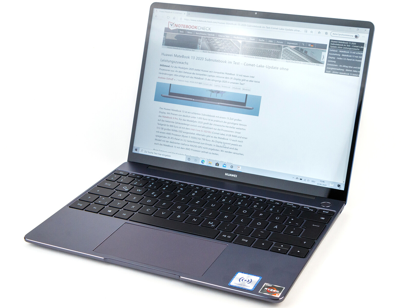 Huawei MateBook 13 2020 review   A Ryzen laptop isn't ...