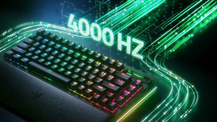 The keyboard supports a 4,000 Hz polling rate for ultra-responsive inputs. (Image source: Razer)