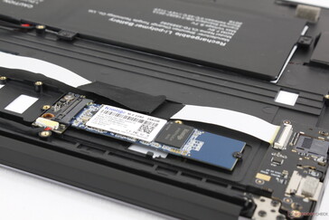 access to the primary M.2 slot requires removing the entire bottom panel