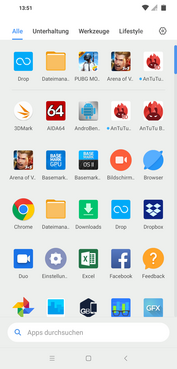 Default app drawer