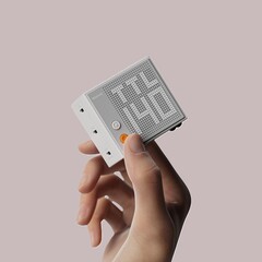 The Sharge Pixel 140 W GaN charger has three USB-C ports and a smart dot-matrix display