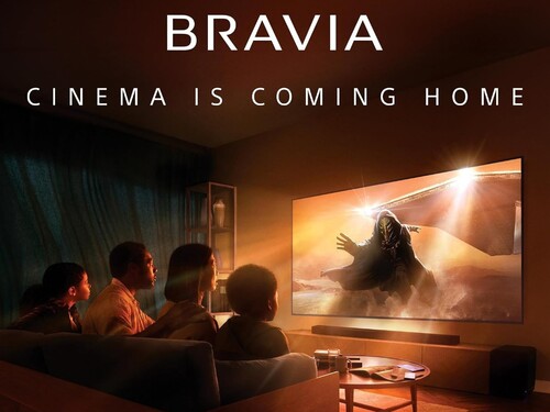 65-inch Sony Bravia 8 II OLED TV shown in home theater