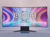 The Corsair Xeneon Flex 45WQHD240 has the world's first bendable OLED display. (Image source: Corsair)