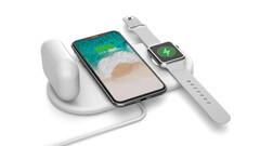 10 W Vissles 3-in-1 Qi wireless charging station charges almost as fast as a 10 W cable charger (Image source: Vissles)