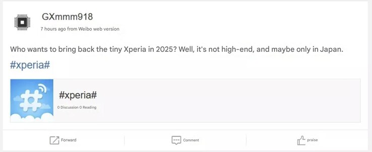 Machine-translated compact Xperia rumor. (Image source: SumahoDigest)