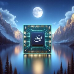 Intel Lunar Lake CPUs are said to pack a fourth-gen NPU. (Source: Generated with AI)