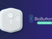 The BioButton Rechargeable is a stick-on wearable that can monitor over 20 vital signs. (Image source: BioIntelliSense)