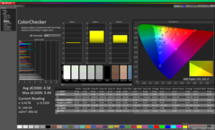ColorChecker before calibration (vs. sRGB)