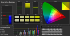 CalMAN: Colour Saturation - calibrated