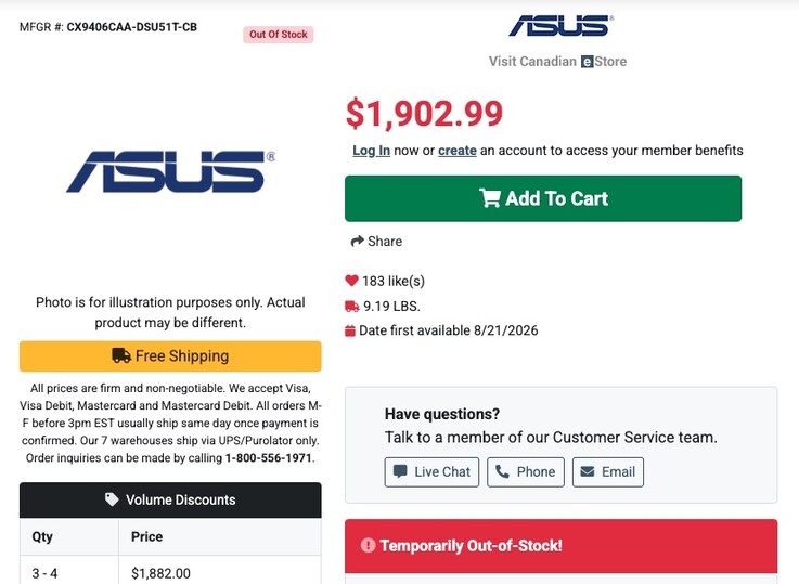 The upcoming Asus CX9406 Googlebook is set to be quite pricey, if leaked listings are anything to go by.