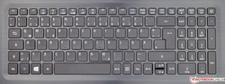 keyboard of the Acer Aspire 5 A517-51G