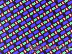 Crisp RGB subpixels from the glossy overlay