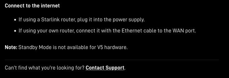 Starlink's new V5 residential dish does not currently support Standby Mode.