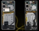 The Sony Xperia 1 VI (L) and Xperia 1 V (R) show how much space the battery takes up. (Image source: WekiHome/Unsplash - edited)