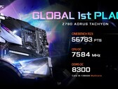 Gigabyte claims its new mobo is a record-setter. (Source: Gigabyte)