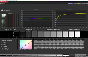 Grayscale (color mode: normal, color temperature: standard, target color space: sRGB)